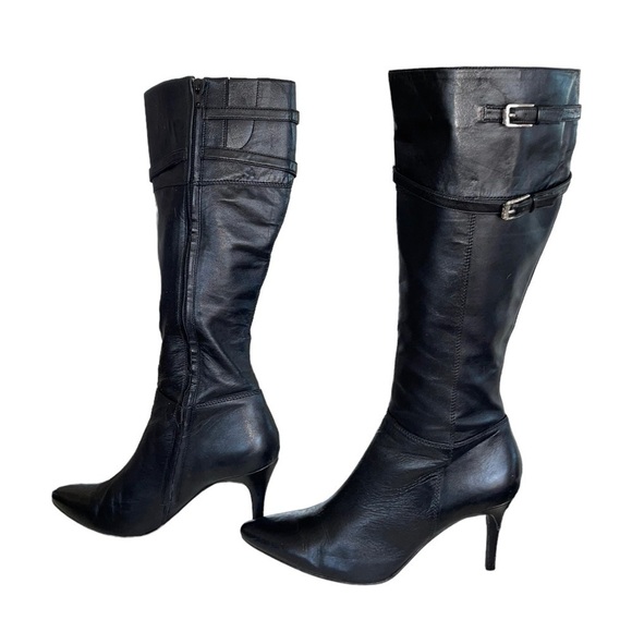 Lauren Ralph Lauren Jayde kidskin leather tall heeled boots. Size 9B GUC - Picture 7 of 16